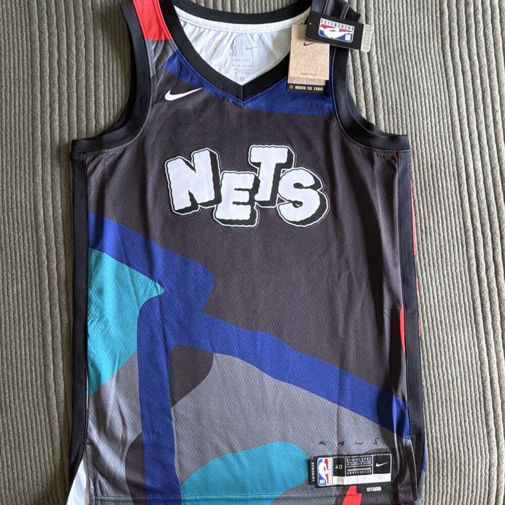 Nike Brooklyn Nets NBA City Edition Dri-FIT Swingman Jersey Men's Size 40 small